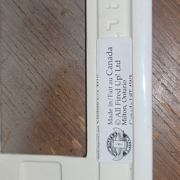 Mediterranean ceramic GFCI rocker switch plate cover - Picture 4 of 5